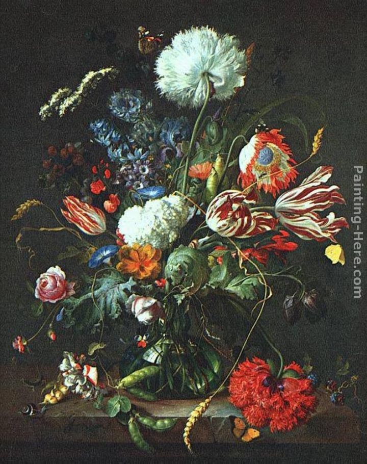Jan Davidsz de Heem Vase of Flowers